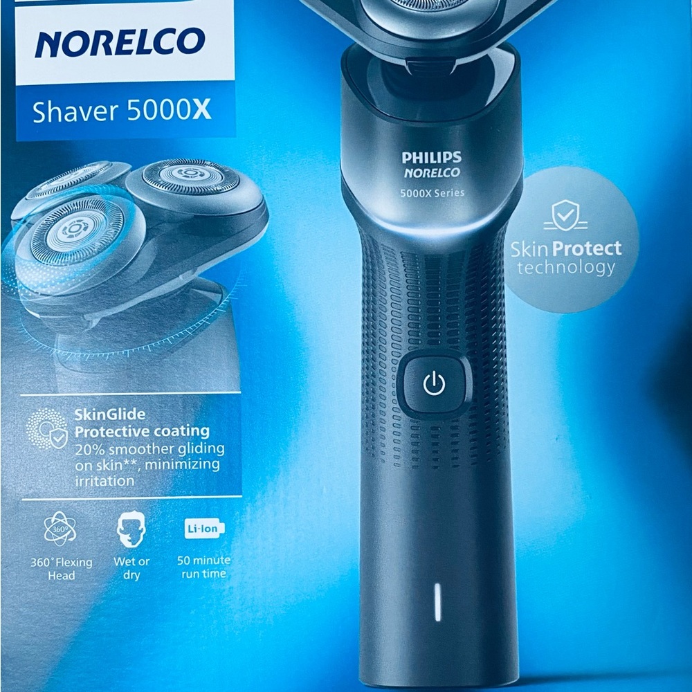New Philips Norelco Shaver 5000X series
Wet & dry electric shaver